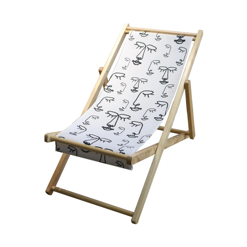 Chaise de banc en bois en tissu imprimé 96*58*80CM