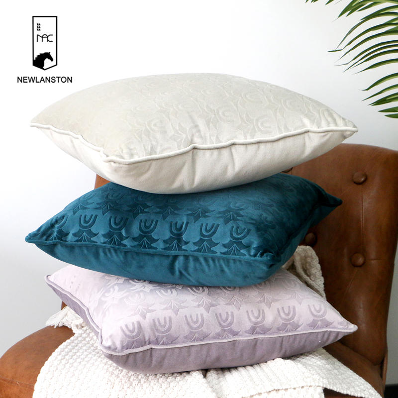 Taie d'oreiller carrée violette pour canapé, décoration de coussin, housse de coussin de salon, taie d'oreiller